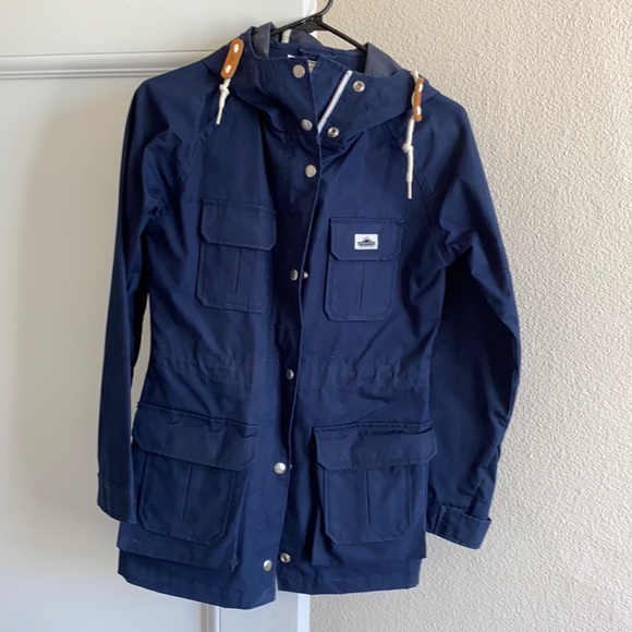 XS Navy Blue Penfield Hudson Wax Jacket - Picture 1 of 5